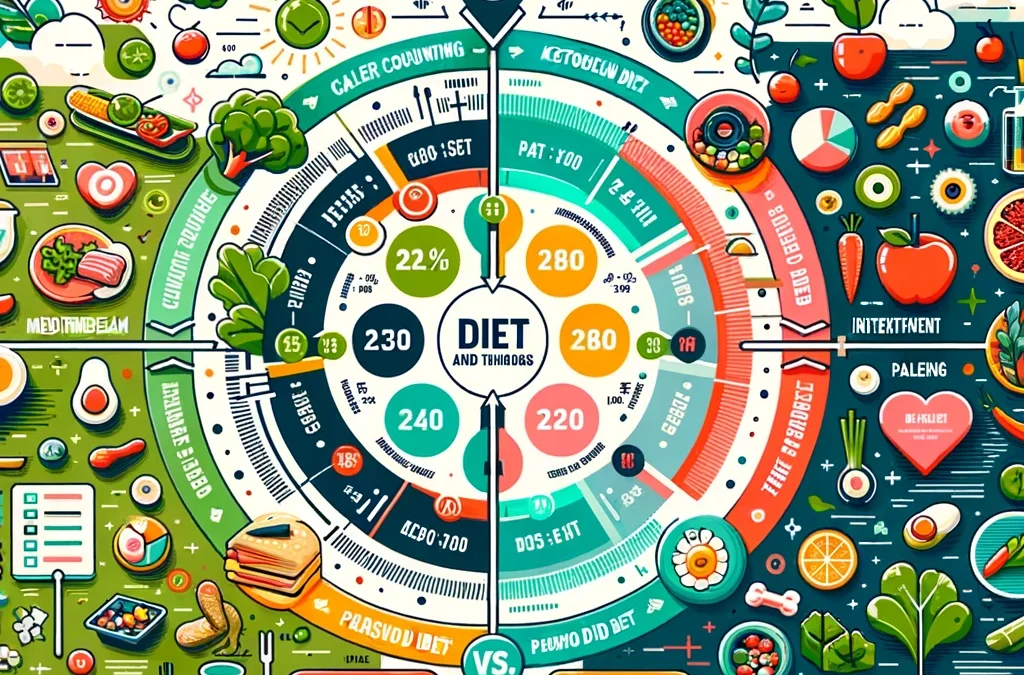 Here is an infographic that showcases a comparison of popular diet methods, highlighting their pros and cons, perfect for accompanying the article.